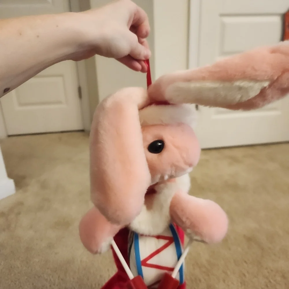 Vintage 1993 Energizer Bunny Plush Christmas Stocking‎ w/ Drum #Y